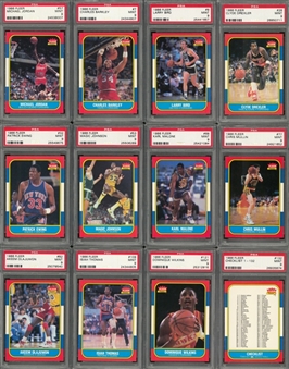 1986/87 Fleer Basketball PSA MINT 9 Complete Set (132)